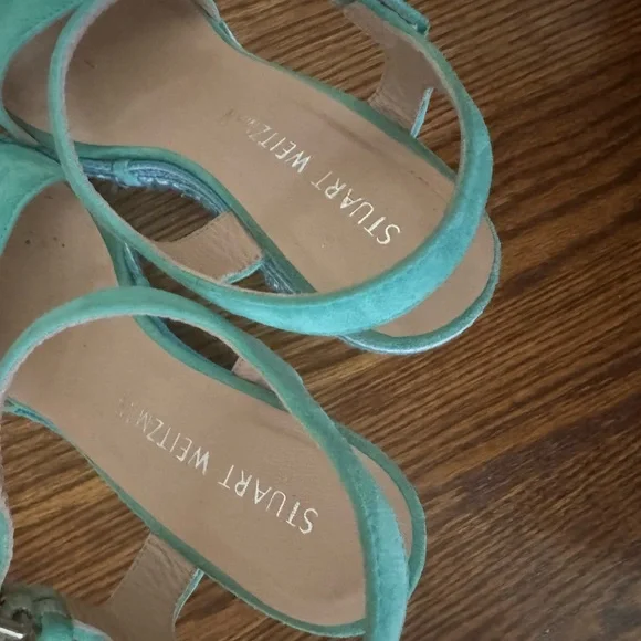 Stuart Weitzman wedge sandals - size 5.5 - Picture 6 of 9